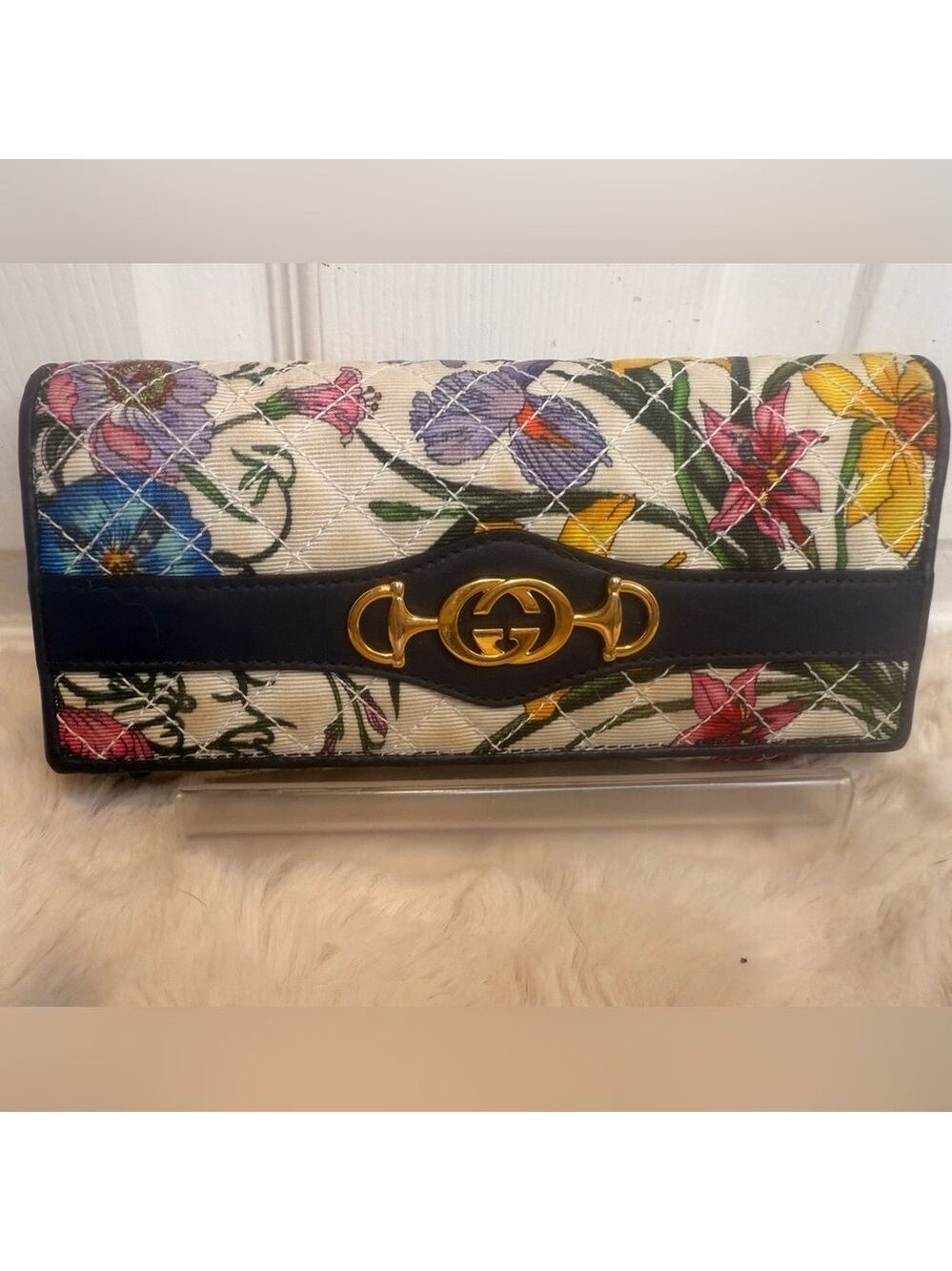 GUCCI ZUMI FLORA CANVAS LEATHER LONG BIFOLD WALLET 8BE1524

. - Picture 2 of 16